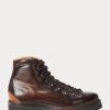 Dark Brown Men’s Ralph Lauren Fidel Burnished Calfskin Boots Dark Brown Men’s Ralph Lauren Fidel Burnished Calfskin Boots