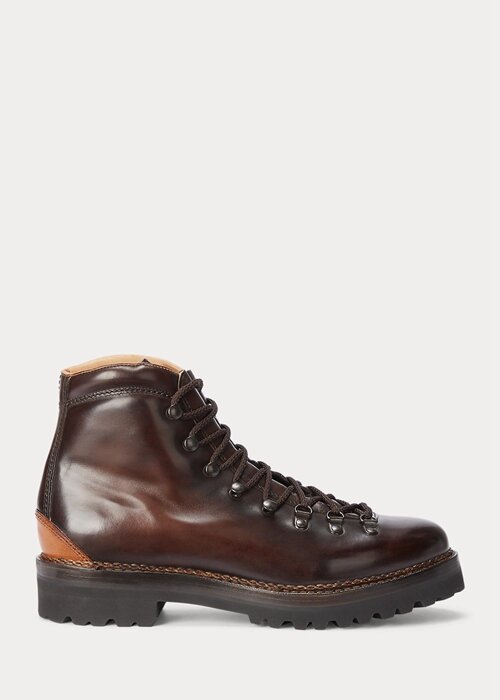 Dark Brown Men’s Ralph Lauren Fidel Burnished Calfskin Boots Dark Brown Men’s Ralph Lauren Fidel Burnished Calfskin Boots
