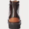 Dark Brown Men’s Ralph Lauren Fidel Burnished Calfskin Boots Dark Brown Men’s Ralph Lauren Fidel Burnished Calfskin Boots