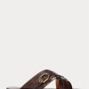 Dark Brown Men’s Ralph Lauren Welington Calfskin Slippers Dark Brown Men’s Ralph Lauren Welington Calfskin Slippers