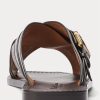 Dark Brown Men’s Ralph Lauren Welington Calfskin Slippers Dark Brown Men’s Ralph Lauren Welington Calfskin Slippers