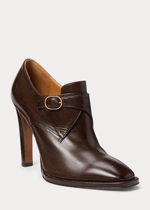 Dark Brown Women’s Ralph Lauren Lydell Burnished Calfskin Boots Dark Brown Women’s Ralph Lauren Lydell Burnished Calfskin Boots