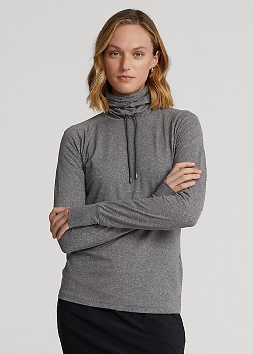 Dark Grey Women’s Ralph Lauren Funnelneck Jersey Pullover Sweatshirts Dark Grey Women’s Ralph Lauren Funnelneck Jersey Pullover Sweatshirts