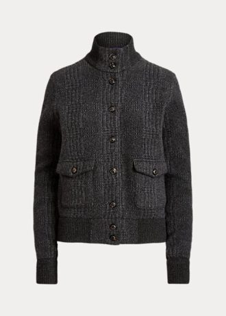 Dark Grey Women’s Ralph Lauren Glen Plaid Cashmere Jackets Dark Grey Women’s Ralph Lauren Glen Plaid Cashmere Jackets