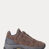 Dark Grey Women’s Ralph Lauren Grayson Calf-Suede Zip Sneakers Dark Grey Women’s Ralph Lauren Grayson Calf-Suede Zip Sneakers