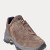 Dark Grey Women’s Ralph Lauren Grayson Calf-Suede Zip Sneakers Dark Grey Women’s Ralph Lauren Grayson Calf-Suede Zip Sneakers