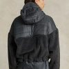 Dark Grey Women’s Ralph Lauren High-Pile & Ripstop Hybrid Pullover Jackets Dark Grey Women’s Ralph Lauren High-Pile & Ripstop Hybrid Pullover Jackets