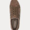 Dark Grey Women’s Ralph Lauren Janson II Leather-Trim Suede Sneakers Dark Grey Women’s Ralph Lauren Janson II Leather-Trim Suede Sneakers