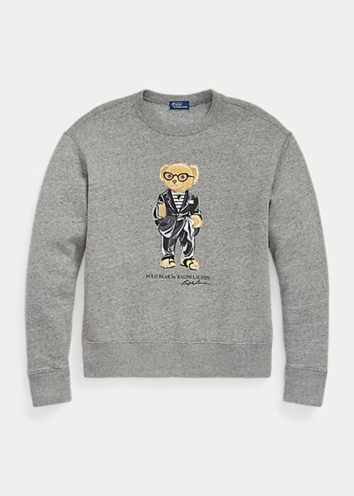 Dark Grey Women’s Ralph Lauren Polo Bear Fleece Crewneck Sweatshirts Dark Grey Women’s Ralph Lauren Polo Bear Fleece Crewneck Sweatshirts
