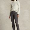 Dark Grey Women’s Ralph Lauren Stretch-Wool Blend Twill Leggings Dark Grey Women’s Ralph Lauren Stretch-Wool Blend Twill Leggings