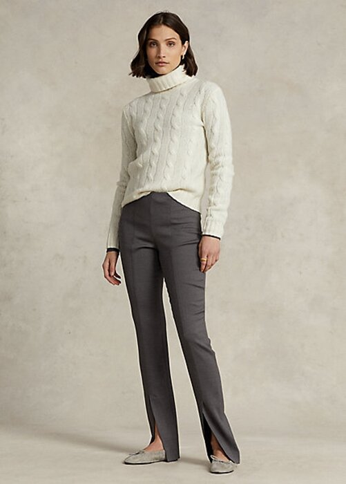 Dark Grey Women’s Ralph Lauren Stretch-Wool Blend Twill Leggings Dark Grey Women’s Ralph Lauren Stretch-Wool Blend Twill Leggings
