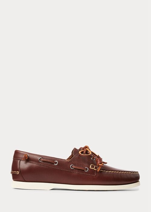 Deep Brown Men’s Ralph Lauren Merton Leather Casual Shoes Deep Brown Men’s Ralph Lauren Merton Leather Casual Shoes