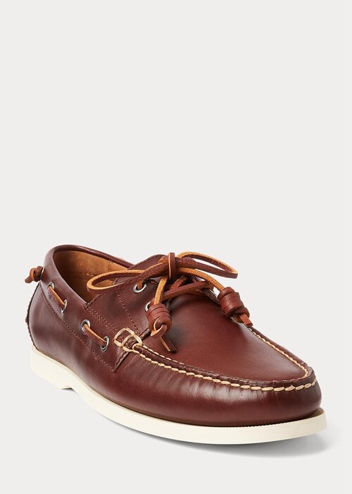 Deep Brown Men’s Ralph Lauren Merton Leather Casual Shoes Deep Brown Men’s Ralph Lauren Merton Leather Casual Shoes