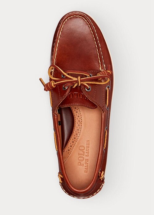 Deep Brown Men’s Ralph Lauren Merton Leather Casual Shoes Deep Brown Men’s Ralph Lauren Merton Leather Casual Shoes