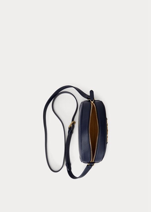French Navy Women’s Ralph Lauren Leather Medium Jordynn Crossbody Bags French Navy Women’s Ralph Lauren Leather Medium Jordynn Crossbody Bags