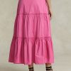 Fuchsia Women’s Ralph Lauren Tiered A-Line Cotton Skirts Fuchsia Women’s Ralph Lauren Tiered A-Line Cotton Skirts