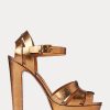 Gold Women’s Ralph Lauren Callahan Metallic Calfskin Sandals Gold Women’s Ralph Lauren Callahan Metallic Calfskin Sandals
