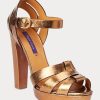 Gold Women’s Ralph Lauren Callahan Metallic Calfskin Sandals Gold Women’s Ralph Lauren Callahan Metallic Calfskin Sandals