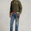 Green Men’s Ralph Lauren Brushed Fleece Bomber Jackets Green Men’s Ralph Lauren Brushed Fleece Bomber Jackets