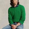 Green Men’s Ralph Lauren Cable-knit Cotton Jumper Sweaters Green Men’s Ralph Lauren Cable-knit Cotton Jumper Sweaters