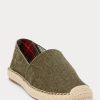 Green Men’s Ralph Lauren Cevio Washed Canvas Casual Shoes Green Men’s Ralph Lauren Cevio Washed Canvas Casual Shoes