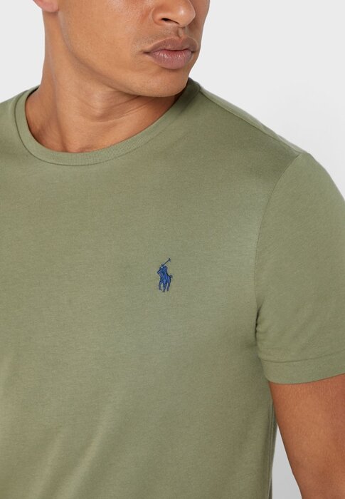 Green Men’s Ralph Lauren Chest Logo Crew Neck T Shirts Green Men’s Ralph Lauren Chest Logo Crew Neck T Shirts