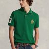 Green Men’s Ralph Lauren Classic Fit Polo Crest Mesh Polo Shirts Green Men’s Ralph Lauren Classic Fit Polo Crest Mesh Polo Shirts