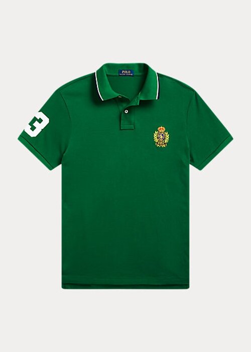Green Men’s Ralph Lauren Classic Fit Polo Crest Mesh Polo Shirts Green Men’s Ralph Lauren Classic Fit Polo Crest Mesh Polo Shirts
