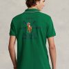 Green Men’s Ralph Lauren Classic Fit Polo Crest Mesh Polo Shirts Green Men’s Ralph Lauren Classic Fit Polo Crest Mesh Polo Shirts