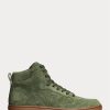 Green Men’s Ralph Lauren Court Suede High-Top Sneakers Green Men’s Ralph Lauren Court Suede High-Top Sneakers
