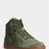 Green Men’s Ralph Lauren Court Suede High-Top Sneakers Green Men’s Ralph Lauren Court Suede High-Top Sneakers