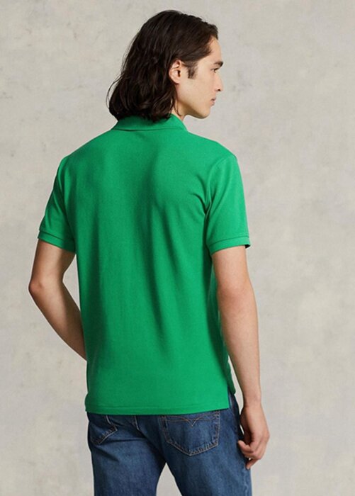 Green Men’s Ralph Lauren Custom Slim Fit Mesh Polo Shirts Green Men’s Ralph Lauren Custom Slim Fit Mesh Polo Shirts