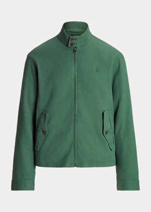 Green Men’s Ralph Lauren Linen-Blend Herringbone Twill Jackets Green Men’s Ralph Lauren Linen-Blend Herringbone Twill Jackets