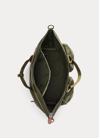 Green Men’s Ralph Lauren Nylon Canvas Utility Messenger Bags