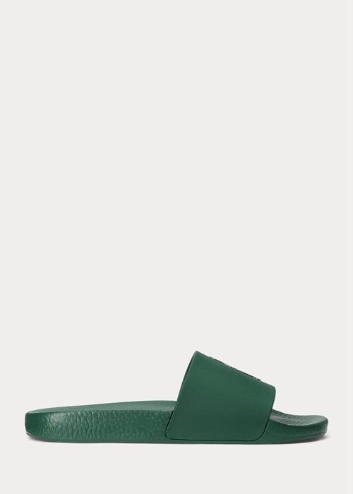 Green Men’s Ralph Lauren Polo Bear Slippers Green Men’s Ralph Lauren Polo Bear Slippers