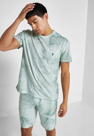 Green Men’s Ralph Lauren Printed Crew Neck T Shirts