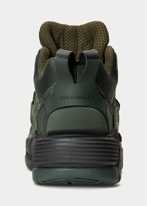 Green Men’s Ralph Lauren PS100 High-Top Suede Sneakers Green Men’s Ralph Lauren PS100 High-Top Suede Sneakers