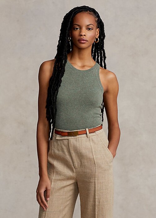 Green Women’s Ralph Lauren Cashmere Tanks Green Women’s Ralph Lauren Cashmere Tanks