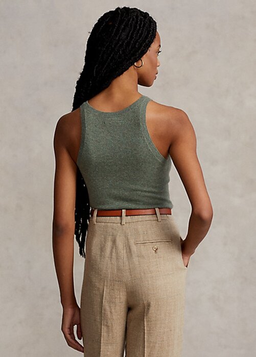 Green Women’s Ralph Lauren Cashmere Tanks Green Women’s Ralph Lauren Cashmere Tanks