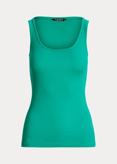 Green Women’s Ralph Lauren Cotton-Blend Tanks Green Women’s Ralph Lauren Cotton-Blend Tanks