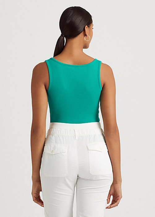 Green Women’s Ralph Lauren Cotton-Blend Tanks Green Women’s Ralph Lauren Cotton-Blend Tanks