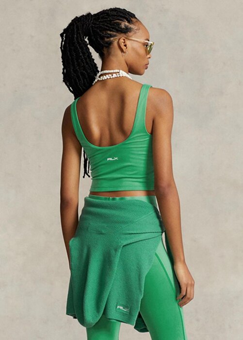 Green Women’s Ralph Lauren Cropped Sueded Jersey Tanks Green Women’s Ralph Lauren Cropped Sueded Jersey Tanks