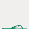 Green Women’s Ralph Lauren Emalia Nappa Leather Flip Flops Green Women’s Ralph Lauren Emalia Nappa Leather Flip Flops