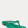 Green Women’s Ralph Lauren Emalia Nappa Leather Flip Flops Green Women’s Ralph Lauren Emalia Nappa Leather Flip Flops