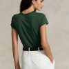 Green Women’s Ralph Lauren Equestrian Appliqué Logo Jersey T Shirts Green Women’s Ralph Lauren Equestrian Appliqué Logo Jersey T Shirts