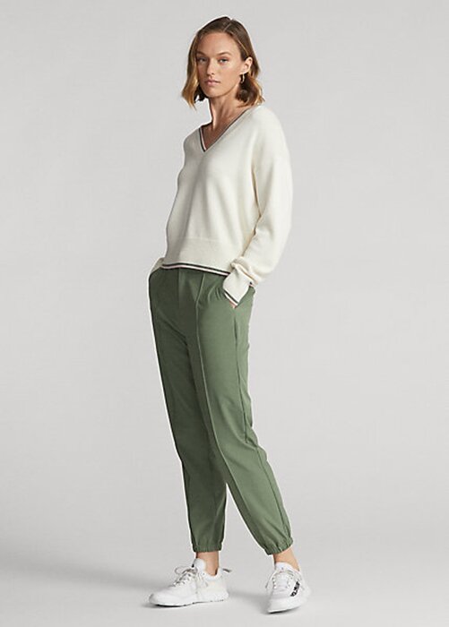 Green Women’s Ralph Lauren Four-Way-Stretch Jogger Pants Green Women’s Ralph Lauren Four-Way-Stretch Jogger Pants