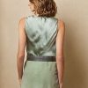 Green Women’s Ralph Lauren Gwinnett Washed Satin Blouse Shirts Green Women’s Ralph Lauren Gwinnett Washed Satin Blouse Shirts