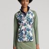 Green Women’s Ralph Lauren Jersey Quarter-Zip Sweatshirts Green Women’s Ralph Lauren Jersey Quarter-Zip Sweatshirts