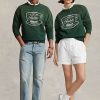 Green Women’s Ralph Lauren Ralph’s Coffee Crewneck Sweatshirts Green Women’s Ralph Lauren Ralph’s Coffee Crewneck Sweatshirts
