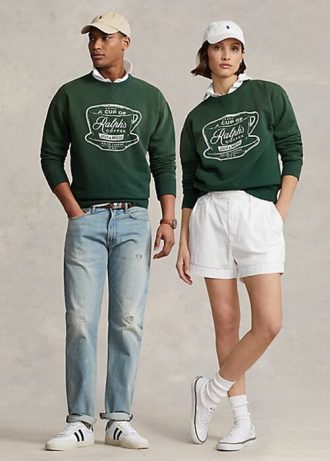 Green Women’s Ralph Lauren Ralph’s Coffee Crewneck Sweatshirts Green Women’s Ralph Lauren Ralph’s Coffee Crewneck Sweatshirts